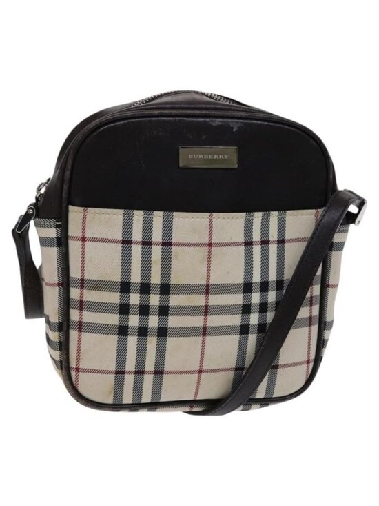 BURBERRY Handbags - Authentic BURBERRY Nova Check Shoulder Bag Canvas Beige